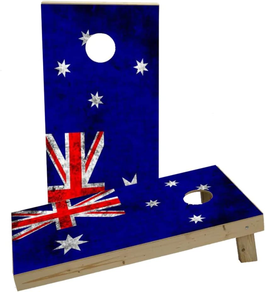 Worn National (Australia) Flag Custom Cornhole Board Game Set