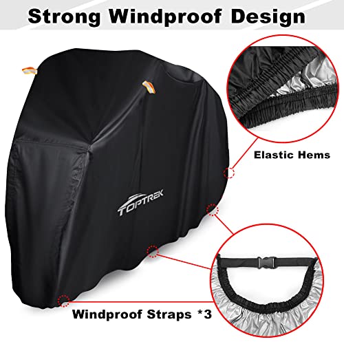 Toptrek Bike Cover, Large Bike Cover for 2 Bikes - Image 4