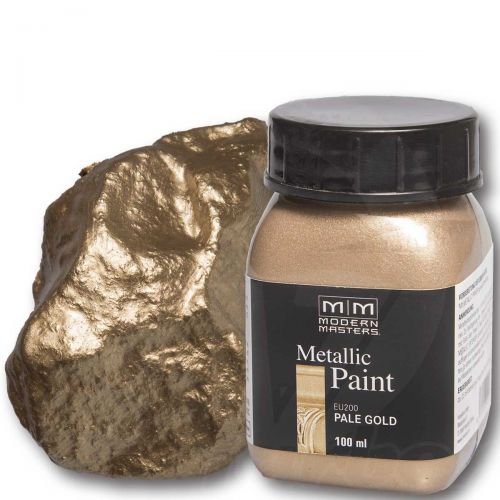 Pale Gold Metallic Paint 100ml Modern Masters Metalleffektfarbe Metallfarbe