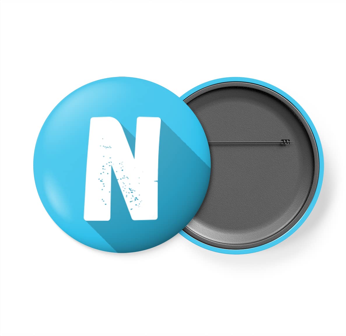 alterEgo Alphabet Initial Button Badge with Safety Pin backing (58mm Diameter)