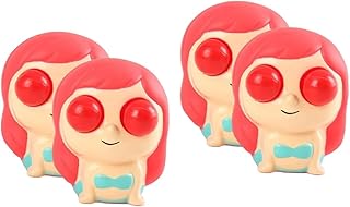 SAFIGLE 4 Pçs Pitada De Música Para Desestressar Presentes De Sereia Presentes Para Crianças Lembrancinhas De Festa Pequenos Brinquedos De Sereia Para Crianças Squeeze Apaziguador De