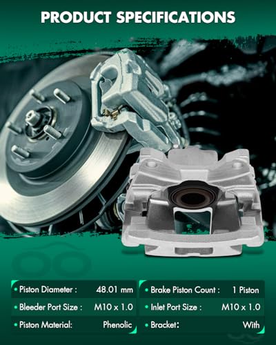 Image of SCITOO Rear Left Brake Caliper With Bracket 18B5046 Compatible For Dodge Nitro 2007-2011 For Jeep Liberty 2008-2012 For Jeep Wrangler 2007-2017 For Jeep Wrangler JK 2018