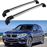 Baca de Coche para BMW X3 2018 2019 2020, Barras Laterales, rieles Cruzados, portaequipajes Techo, travesaño de Equipaje en el Techo.