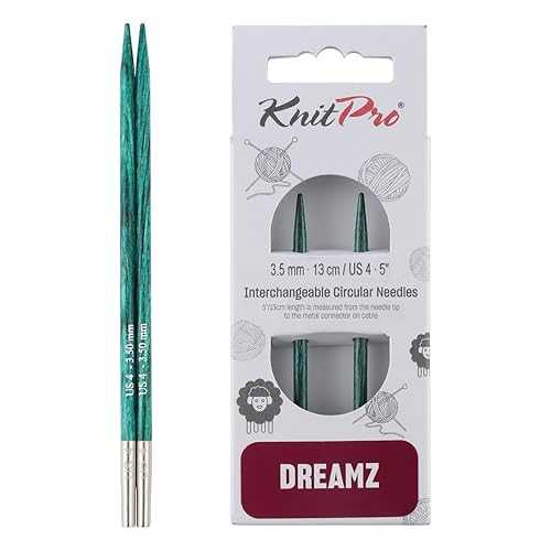 KnitPro Dreamz Interchangeable Circular Needles 5" (13cm) | US Size 4 (3.5mm)