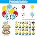 Cartoon Story Party Decorations ,Toy Cartoon Story Party Supplies,Blue Sky White Cloud Banner Cloud Cow Print Cake Toppers Decorations for Birthday Baby Shower Cartoon Story Party Supplies