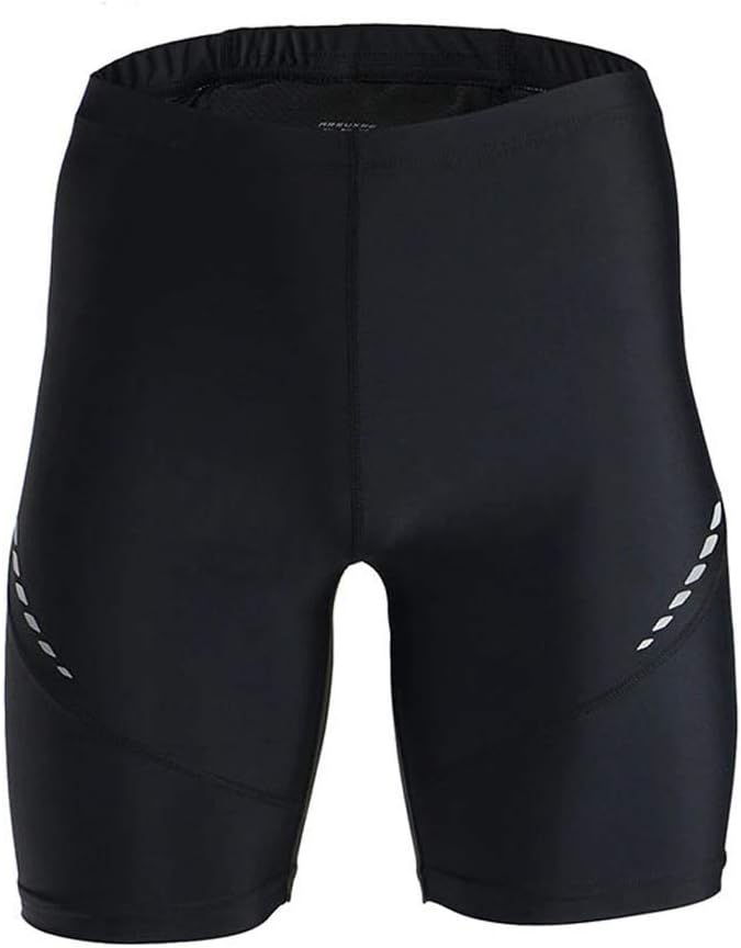 Men's Sports Running Shorts Compression Tights Base Layer Active Workout Training Breathable Reflective