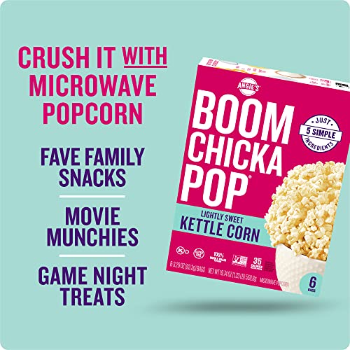 Boomchickapop 00818780011013 Angie'S Boomchickapop Lightly Sweet Kettle Corn Microwave Popcorn thumb #3