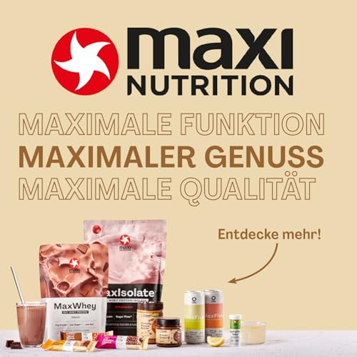 MaxiNutrition Dark Chocolate Peanut Nussriegel vegan 12x46g – Protein Riegel aus ganzen Nüssen mit 22% Protein, plant based, ohne Zuckerzusatz, ohne künstliche Aromen