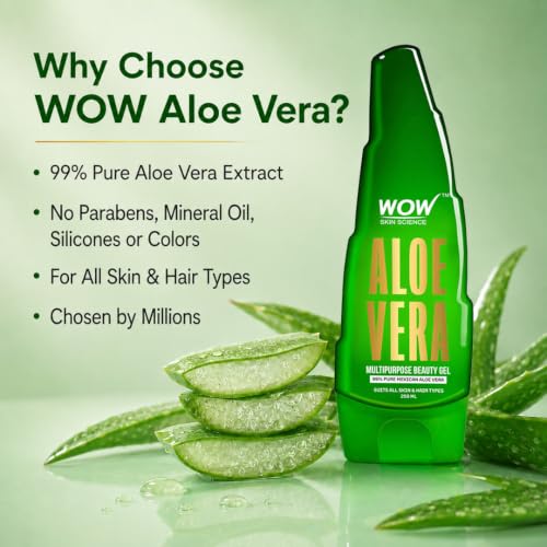 BUYWOW WOW Skin Science Aloe Vera Multipurpose Beauty Gel 250 ml - Image 6
