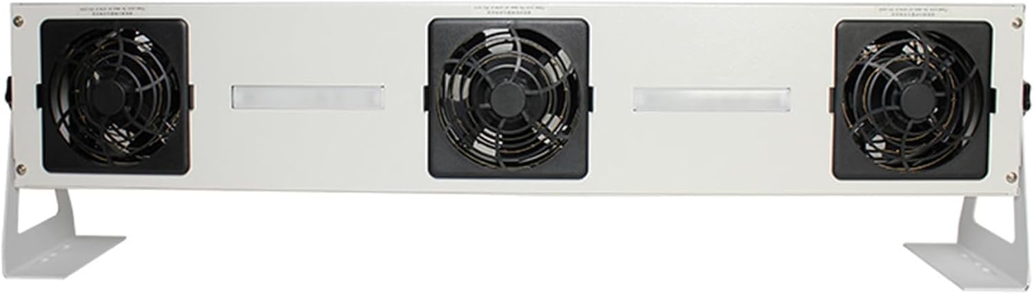 Trójgłowy Inteligentny Jonizator Powietrza do Czyszczenia Elektroniki i Przemysłu, Regulowany Przepływ 45-330 CFM z Uchwytem Montażowym 180° do Eliminacji Ładunków Statycznych