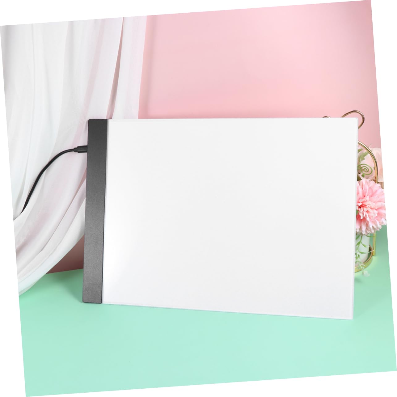 HOODANCOS 1 Set Lightbox Tracing Board Drawing Board LED Drawing Thin Pad LED Copy Board A4 Light Table White