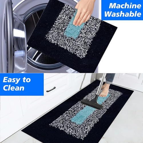 Image of Cotton Kitchen Rectangular Doormat| Floor Mat | Door Mat| Anti-Slip, Soft,Washable, Printed, Designer, For Floor, Kitchen, Room (120L X 40W & 60L X 40W Centimetre)