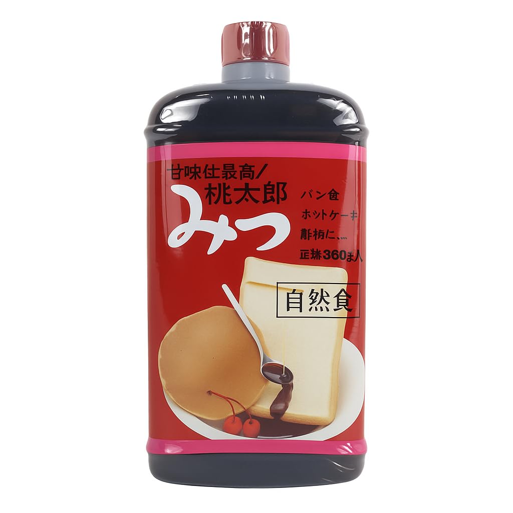 [Product of Japan] 桃太郎みつ MOMOTARO KUROMITSU (JAPANESE BLACK SUGAR SYRUP) FOR BAKING, PANCAKE, ICE CREAM, DESSERT, COFFEE, BOBA TEA - 12.69 FL OZ