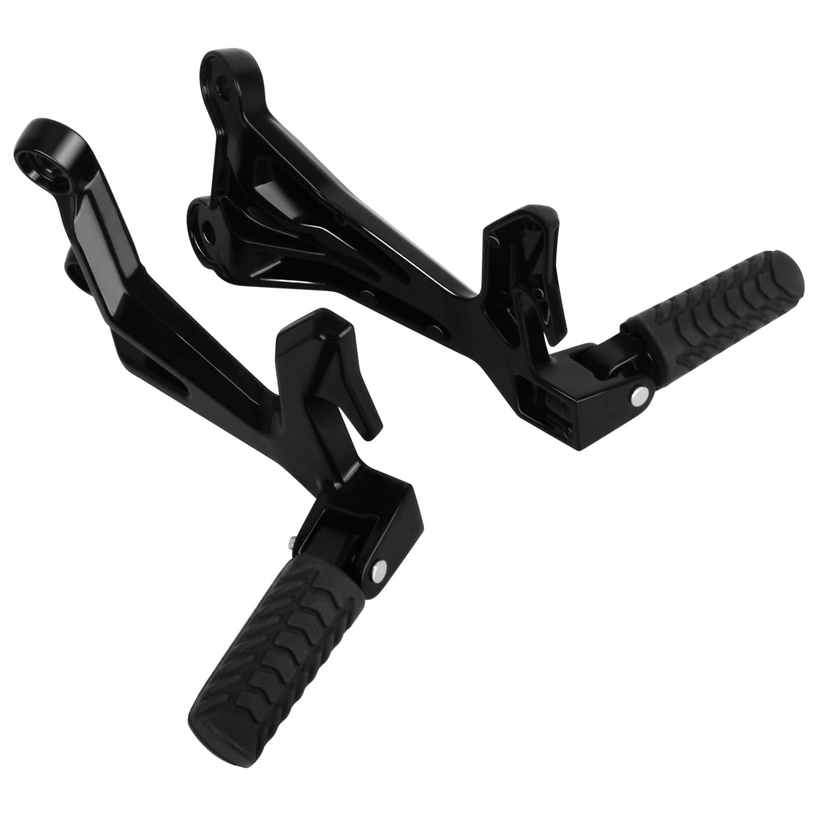 Reposapiés trasero para motocicleta con kit de soportes para Kawasaki Ninja 650/Z650 2017-2024, negro