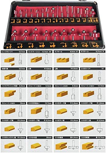 マキタ トリマ  ビット 8点セット Longsafe トリマービット セット マキタ makita 互換 トリマー