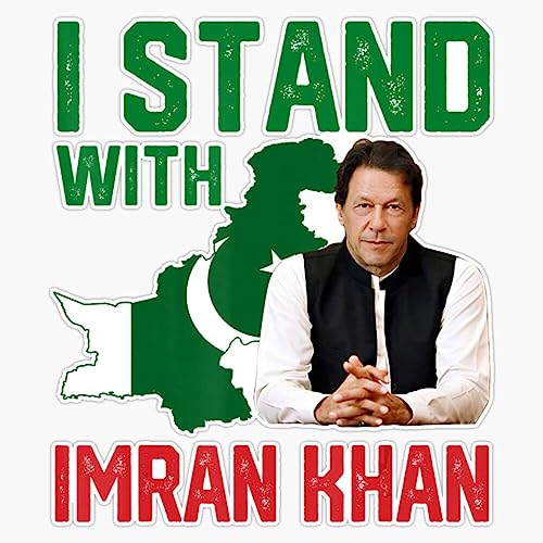 I Stand with Imran Khan PTI Party Pakistan Sticker Vinyl Decal Bumper Sticker 5"