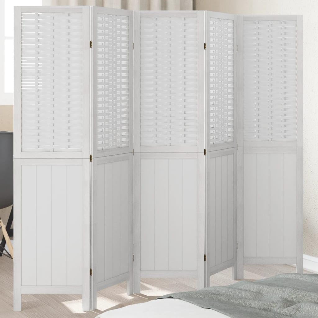 Ecran d'intimite pliable avec lattes bambou pour cloisonner la chambre