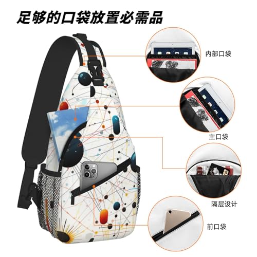Morrales Sling Bag para Hombre y Mujer, Bolsa Urbana miniatura 6