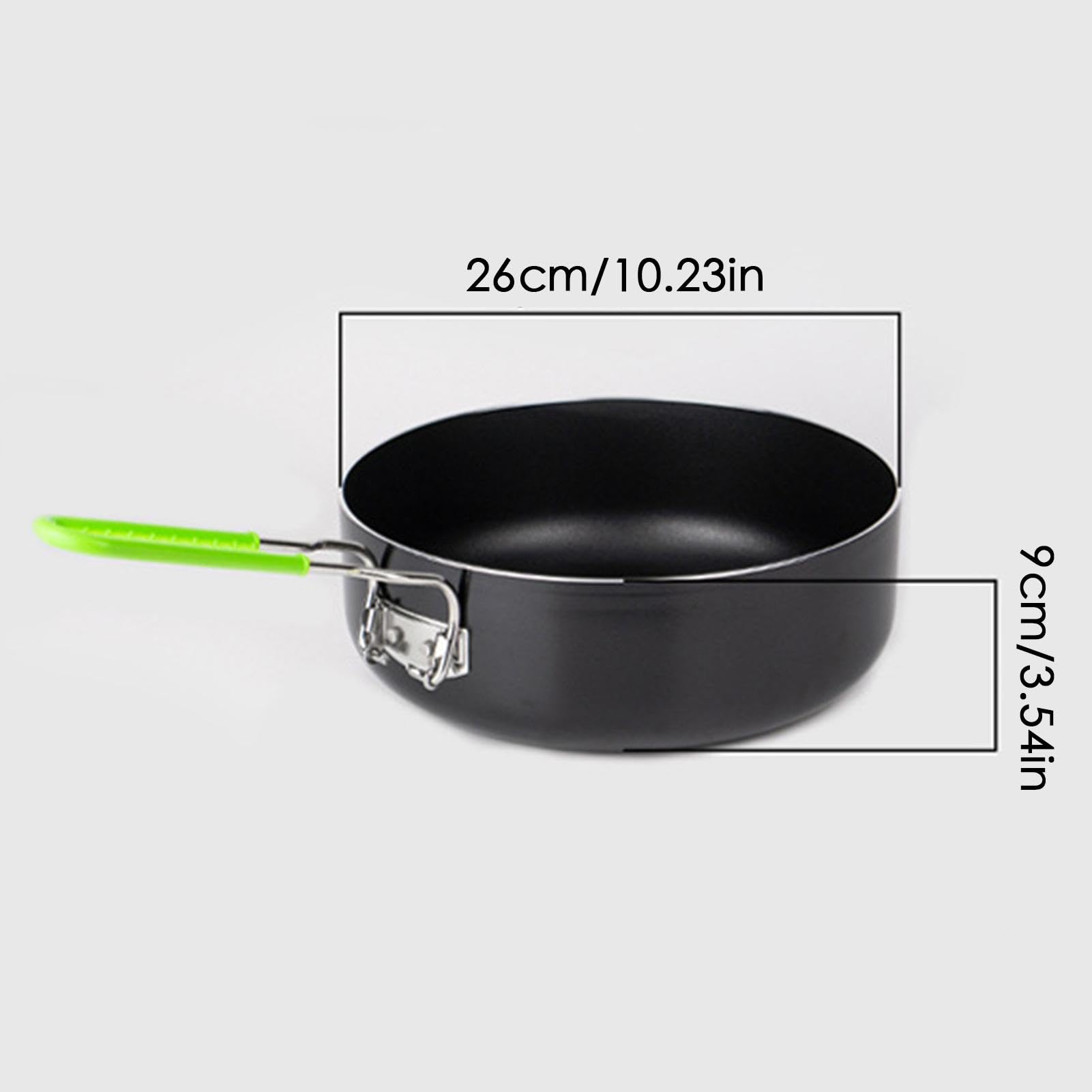Pan Voor Camping - Titanium Met Opvouwbare Handgreep