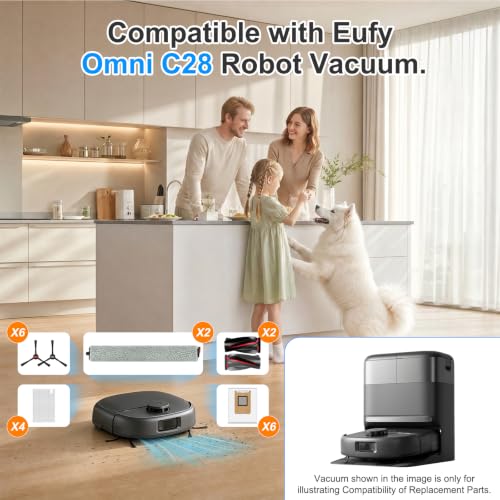 Image of C28 Replacement Parts Accessory Kit Compatible with eufy Omni C28 Robot