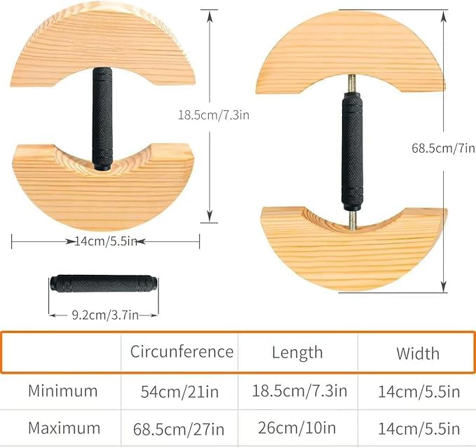 Holz Hut Stretcher Hutspanner Hutausweiter verstellbarer Heavy Duty Hutformer für Fedora Baseballkappen Cowboy