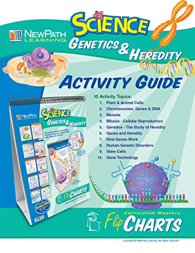 Image of NewPath Learning - 34-6014 10 Piece Science Genetics and Heredity Curriculum Mastery Flip Chart Set, Grade 6-10