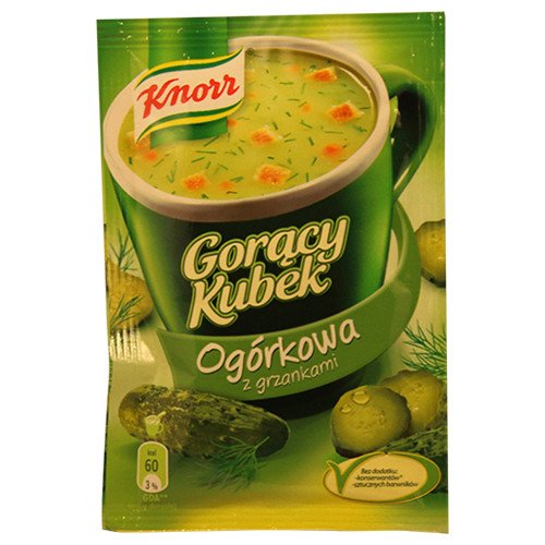 Knorr Goracy Kubek Sopa de encurtidos agrios con picatostes 0.49 oz