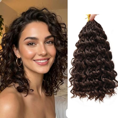 Curly Crochet Hair 8 Packs Boho Ocean Wave Crochet Hair 10Inch 4