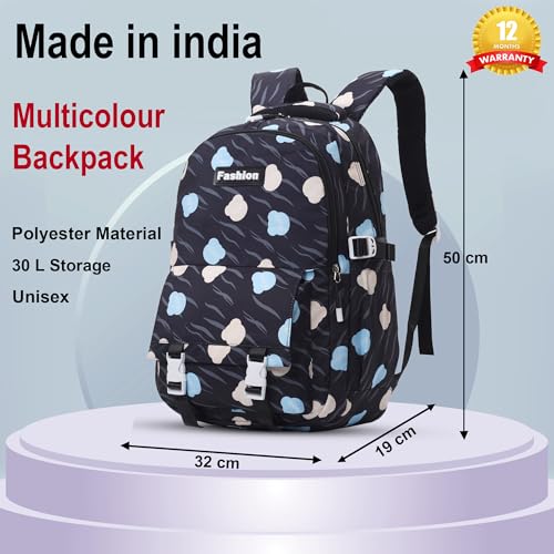 Image of Tinytot 30 Litre Japanese Korean Style School Bag Water-Resistant Laptop & Travel Backpack - Unisex Large 18 Inches Multipurpose Student Backpack for Boys & Girls, Men & Women