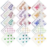 Photo Gallery eeekit fazzoletti donna, 15pcs fazzoletti di cotone per sudore, set multiplo per tea party, regali mamma sposa signora, 30x30 cm Photo Gallery eeekit fazzoletti donna, 15pcs fazzoletti di cotone per sudore, set multiplo per tea party, regali mamma sposa signora, 30x30 cm
