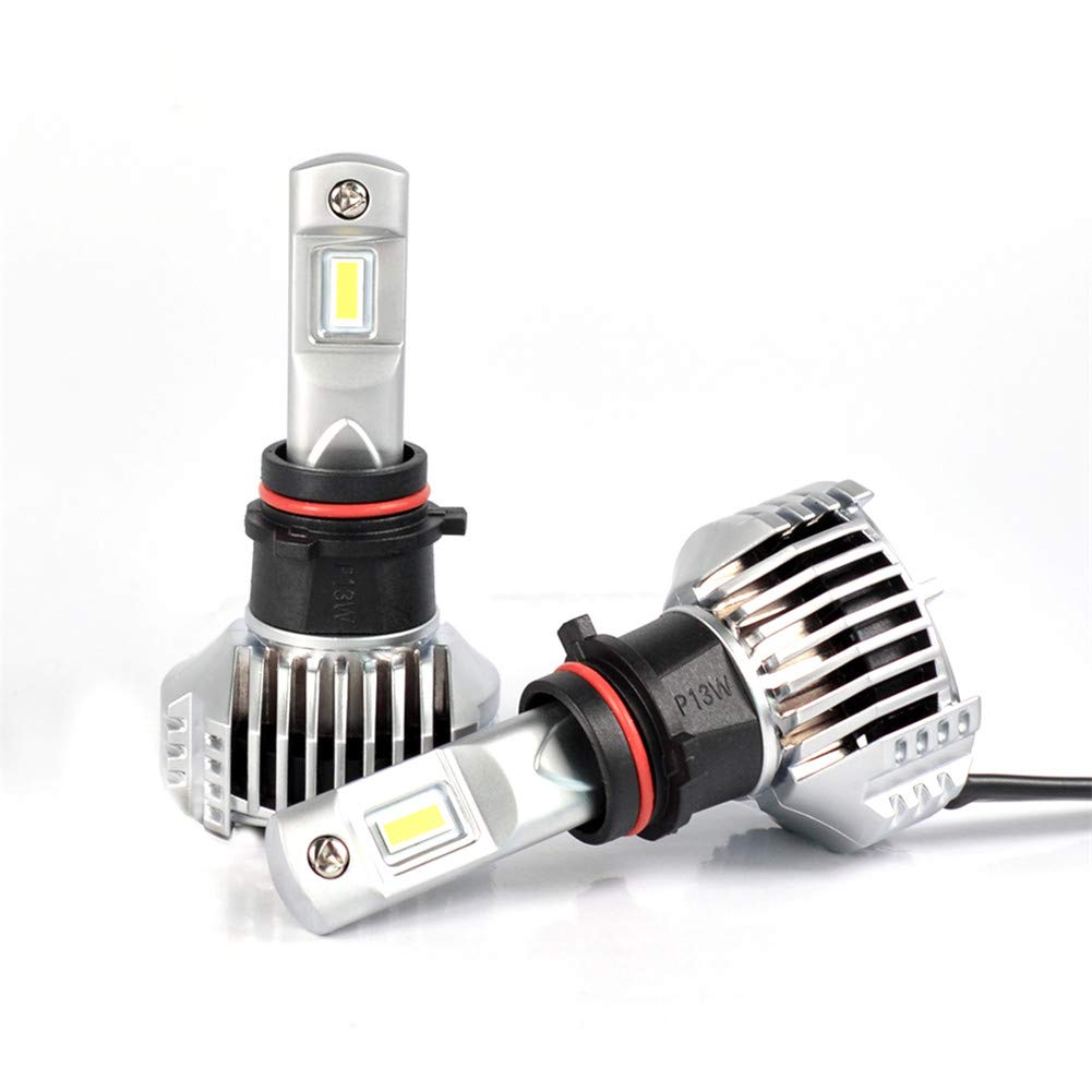 P13W LED Lampadina Fari Auto Esterno 45W Lampada Alogena Luce Kit di Conversione Impermeabile 6500K, 2 pezzi