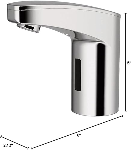 Miniatura 10 de Sloan Optima EAF-350 - Grifo sin contacto activado por sensor, grado comercial con accesorios de montaje, 0.5 GPM, cuerpo medio montado en la