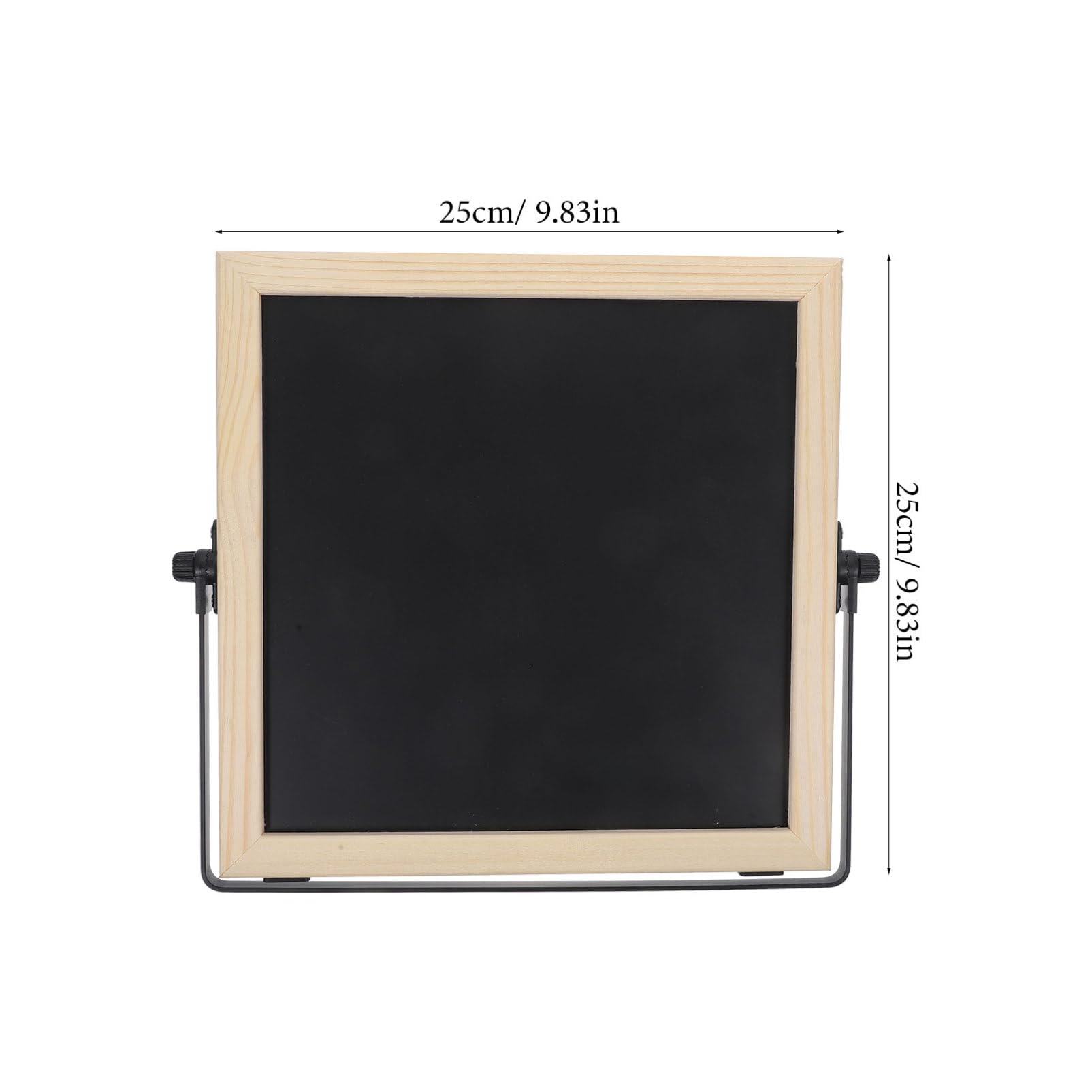 Doppelseitige Magnetische Schreibtafel mit Holzrahmen, Schwarz, 1 Stück