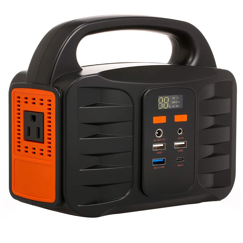 Central eléctrica portátil, 155Wh 42000mAh Camping Generadores solares Fuente de alimentación de Litio, Iluminación LED SOS, para Acampar al Aire Libre Pesca
