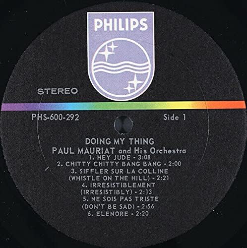 Vista 2 de Paul Mauriat And His Orchestra - Doing My Thing - Vintage Vinyl LP 1969, NMVG+