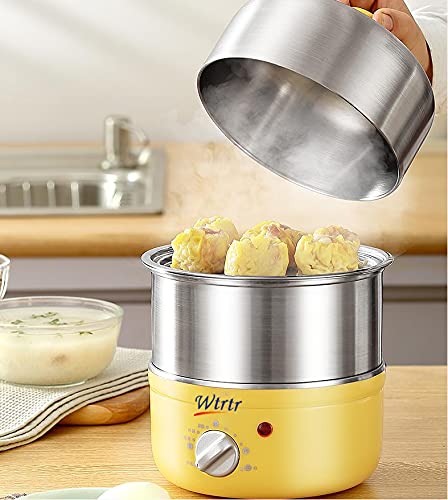 Egg Boiler, Multifunctional egg poacher 2-Layer（14 Egg）Rapid Egg Cooker Steamer,Double Stainless Steel Electric Egg Cooker Kitchen Cooking Appliances Steamer
