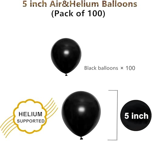 Miniatura 90 de Globos de fiesta rojos de 5 pulgadas, 100 mini globos de látex para decoración de cumpleaños, boda, baby shower (rojo) Rojo,Negro,Morado oscuro,Azul