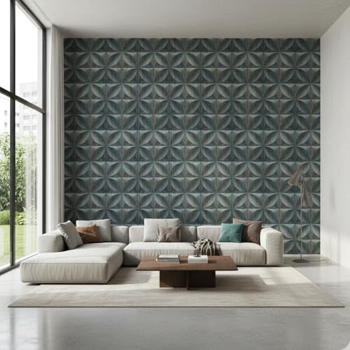 Image of Kayra Decor Panels for Wall Decor Butterfly Design Rustic Wood Color 19.7 inch x 19.7 inch (Pack of 40) - Covers 107.80 Sq. Ft.
