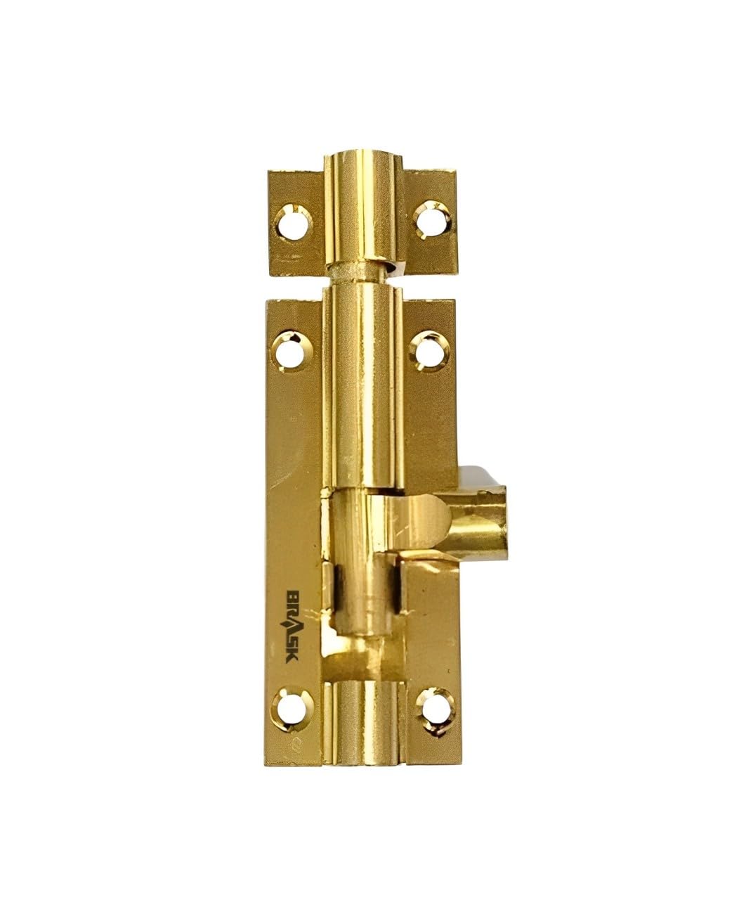 BRASK Brass Regular Tower Bolt 9 mm Rod Light (1-200) - Golden Satin Finish with Screws | Door Latch - Chitkani for Doors and Windows | Kundi/Chitakni/Latch/Chitkini (3 Inches, 1, Piece)-image-44