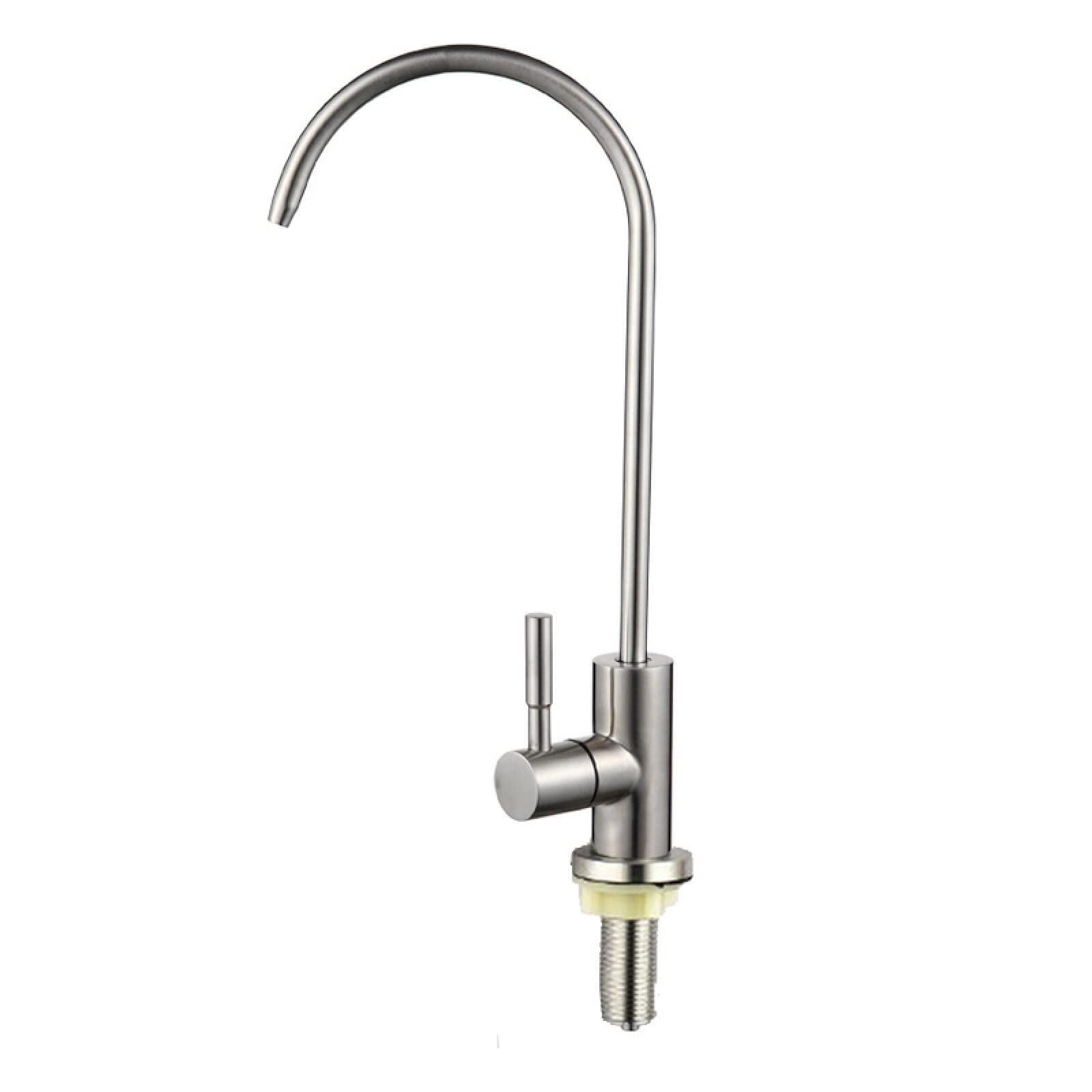 Robinet d'eau potable en acier inoxydable brossé pour évier cuisine