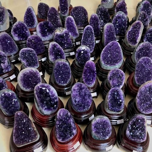Géode d'améthyste violette de qualité supérieure avec socle de présentation - 4