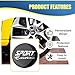 Tuxihapp 4PCS Sport Car Wheel Hub Center Caps Sticker for Rims, 56mm/2.2 Inch Universal Wheel Center Covers Hub Caps, Auto Exterior Decoration Decal Accessories for Car Truck SUV(Sport-Black)