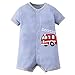 Bébé Garçons Barboteuse Combinaison en Coton Grenouillère à Manches Courtes Pyjamas Body Été Dessin Animé Voiture Pyjamas, 3-6 Mois