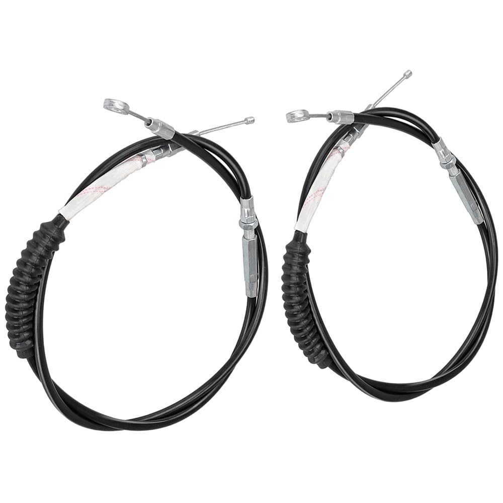 Baceyong - Cable de freno y embrague (1,8 m/5,9 pies, acero inoxidable, 2009-2013, compatible con Harley Road King Tri Glide Electra Glide, embrague de freno de acero trenzado para motocicleta