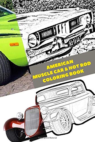 American Muscle Car & Hot Rod Coloring Book: Coloring book made of real car photos, American Muscle Livre eBook France