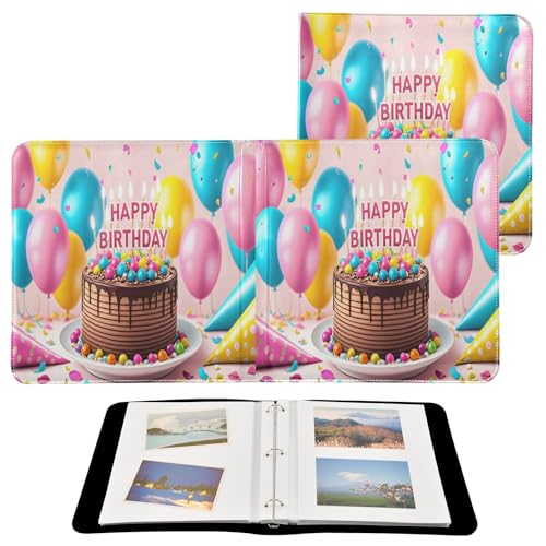 JUMBEAR Álbum de fotos grande autoadhesivo con 20 páginas, álbum de recortes para boda, familia, bebé, vacaciones, feliz cumpleaños