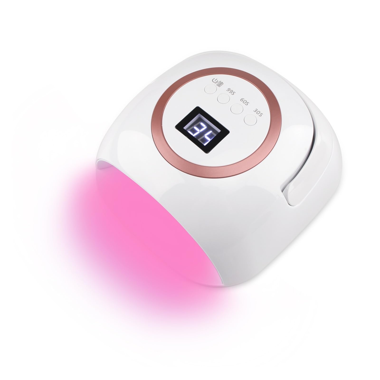 Lampa UV do paznokci, Bezprzewodowa lampa LED UV do paznokci 72 W Suszarka do paznokci z akumulatorem Lekka maszyna Światło do profesjonalnego manicure Suszenie lakieru Szybko utwardzające się paznokc