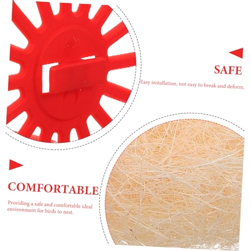 Image of 2pcs Bird's Nest Where Bird Nest Container Canary Nest Pan Parakeet Nest Bird Nesting Bowls Bird Nests Plastic Hollow Cage Nest Bird Nest Bowl Pet Supplies Parrot
