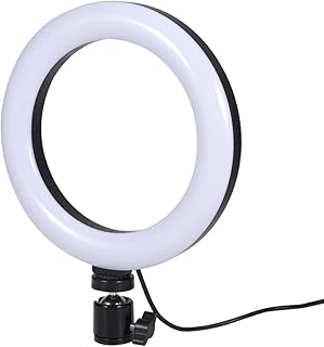 Mobestech 7 Ring Lights Clip on Ring Light Phone Stand with Ring Light Ring Light for Camera Laptop Ring Light Cell Phone Holder for Tripod Self Light LED Light LED Lamp Mobile Phone Holder
