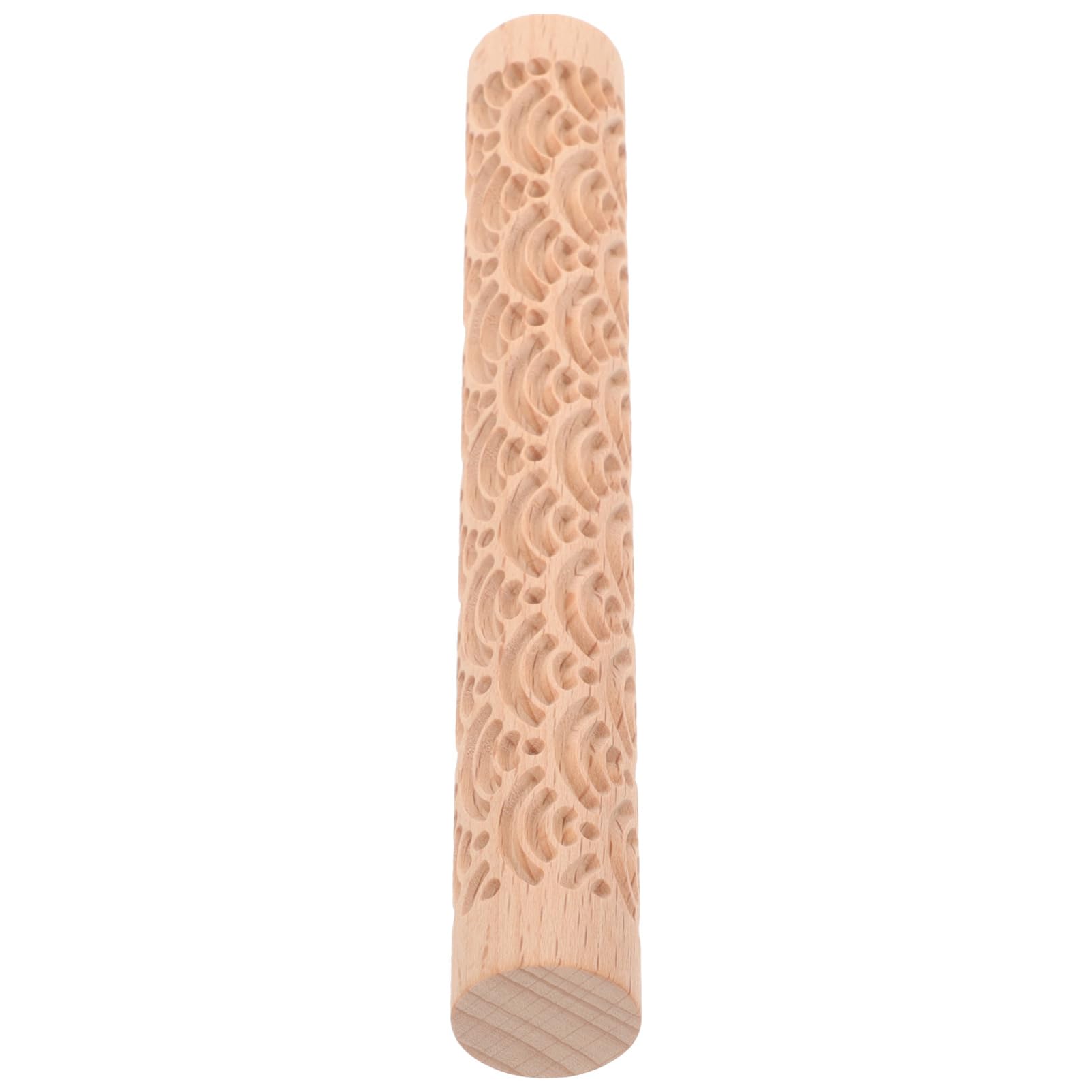 ABOOFAN Lot De 5 Rouleaux De Texture en Bois pour Poterie Et Argile Rouleau À Pâtisserie en Relief